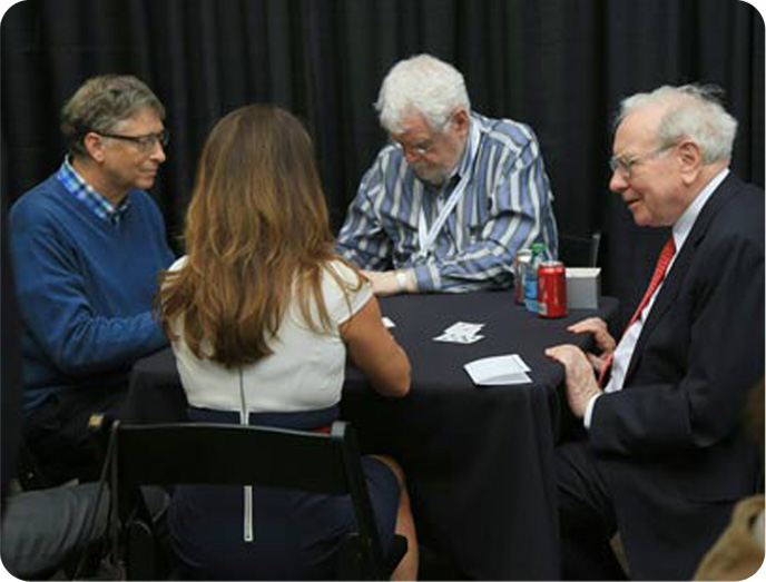 Famous people playing Bridge